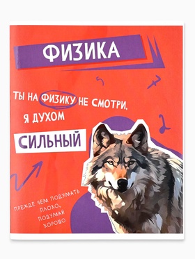 Предметная тетрадь А5, 48 л на скрепке внутренний блок №2 "Мемы. Физика"