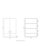 УЦЕНКА Шкаф навесной для ванной комнаты «Клик Мебель. ПШ 60», 1 ящик, 600×240×900 мм, цвет белый - Фото 23