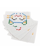 УЦЕНКА Магнитный планшет для рисования «Пуговки», большой, 10 трафаретов, 266 ячеек, 126 пуговок - Фото 7