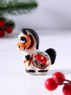 Фигурка фарфор гжель «Конь Агат» 6.5×5.5×2.5 см, цветной - Фото 2