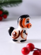 Фигурка фарфор гжель «Конь Агат» 6.5×5.5×2.5 см, цветной - Фото 3