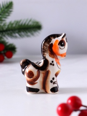 Фигурка фарфор гжель «Конь Буян», 7.5×6×3 см, цветной 10880843