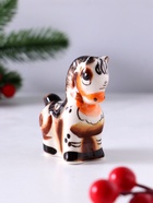 Фигурка фарфор гжель «Конь Буян», 7.5×6×3 см, цветной - Фото 3