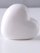 УЦЕНКА Копилка для денег «Белое сердце: Kiss me», керамика, 11×5×10.5 см 10885674