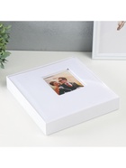 УЦЕНКА Фотоальбом на 200 фото 10×15 см «Белоснежный», искусственная кожа, 4×22×22.7 см 10885675