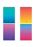 Блокнот А6, 60 листов в клетку, Bright monocolor, на гребне, МИКС 10884585 - фото 14535166