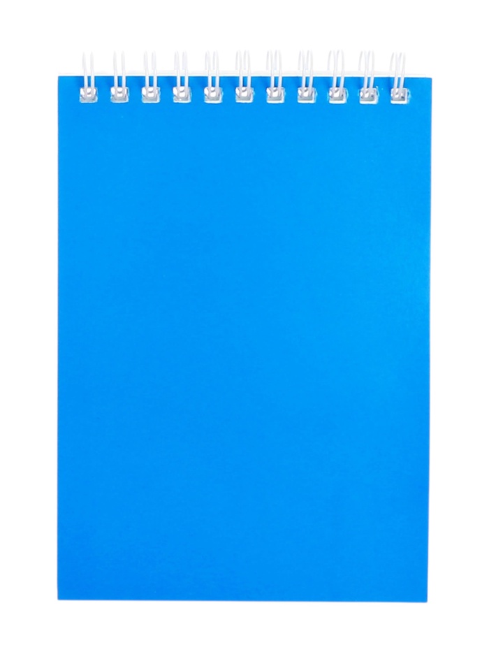 Блокнот BG «Для конференций», А6, 60 листов, на гребне, обложка из мелованного картона, синий - Фото 1