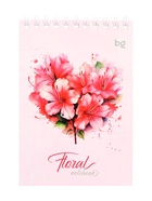Блокнот А6, 40 листов в клетку, Floral notebook, на гребне, МИКС 10884587 - фото 14535179