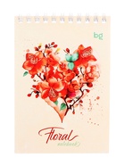 Блокнот А6, 40 листов в клетку, Floral notebook, на гребне, МИКС 10884587 - фото 14535180