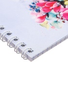 Блокнот А6, 40 листов в клетку, Floral notebook, на гребне, МИКС 10884587 - фото 14535182