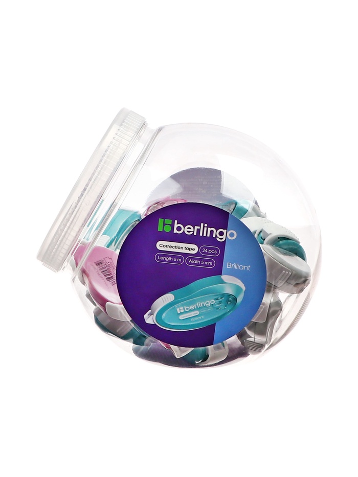 Корректирующая лента, 5 мм × 6 м Brilliant, МИКС - Фото 1