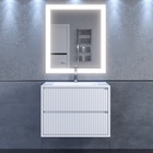 Тумба с раковиной Uperwood Next Premium 70, 2 ящика, 550×450×694 мм, цвет белый 10821777 - фото 319831310