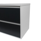 Тумба с раковиной Uperwood Next Premium 70, 2 ящика, 550×450×694 мм, цвет белый/графит 10821782 - фото 319834219