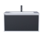 Тумба с раковиной Uperwood Next Premium 80, 1 ящик, 400×450×795 мм, цвет белый/графит 10821787 - фото 319831321