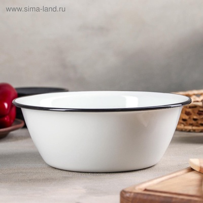 УЦЕНКА Миска 2 л б/деколи (белая)