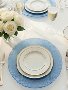 Тарелка подстановочная WY, d=33 см, стекло, голубая - Фото 7