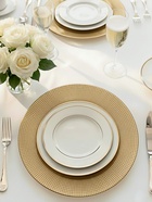 Тарелка подстановочная WY, d=33 см, стекло, золотистая - Фото 2