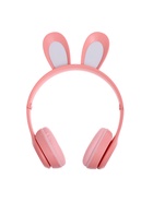 УЦЕНКА Беспроводные наушники «Зайчик», световые эффекты, складные, розовые - Фото 2