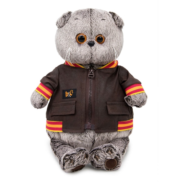 Мягкая игрушка «Кот Басик в кожаной куртке», 22 см - Фото 1