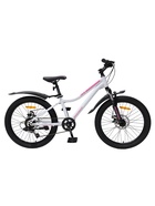 Велосипед подростковый AVENGER C221DW, диаметр колёс 22", размер рамы 12.5", 6 скоростей, белый - фото 809664602