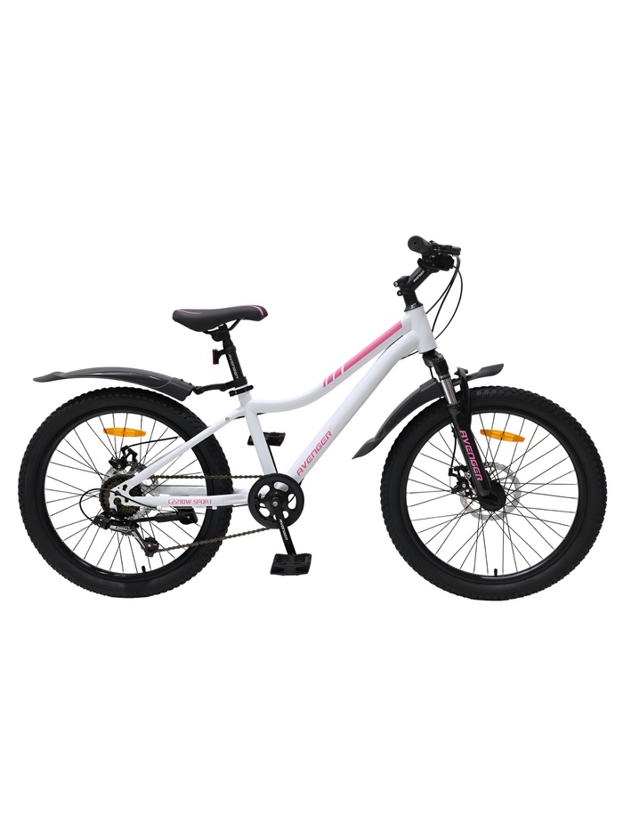 Велосипед подростковый AVENGER C221DW, диаметр колёс 22", размер рамы 12.5", 6 скоростей, белый - Фото 1