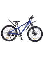Велосипед подростковый Nameless S4300D, диаметр колёс 24", размер рамы 13", 7 скоростей, синий неон 10882543