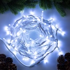 УЦЕНКА Гирлянда «Нить» 10 м, IP65, УМС, белая каучуковая нить, 100 LED, свечение белое, 220 В - фото 14796674