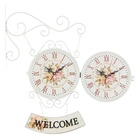 УЦЕНКА Часы настенные интерьерные WELCOME, двусторонние, на подвесе, 47×31 см, d=23 см, от батареек 2хАА 10886017