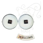 УЦЕНКА Часы настенные интерьерные WELCOME, двусторонние, на подвесе, 47×31 см, d=23 см, от батареек 2хАА 10886017