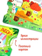 Книга картонная с колёсиком «Кто в лесу?», 12 стр. - Фото 3