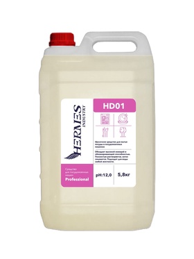 Щелочное средство для посудомоечных машин HERMES INDUSTRY AUTO CROCK Hd=01, 5.8 кг 10882276
