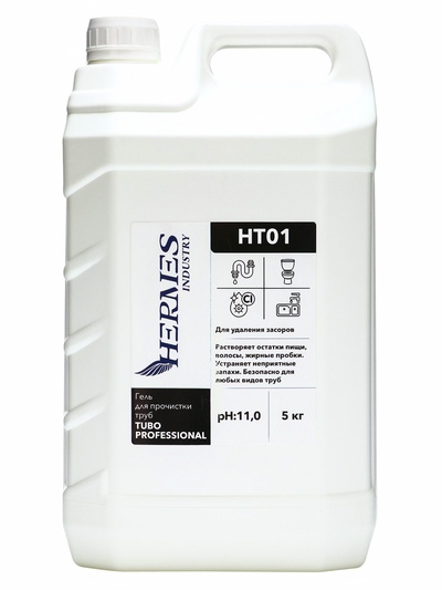 Гель для прочистки труб HERMES INDUSTRY Professiona «Tubo, HT01», 5 кг