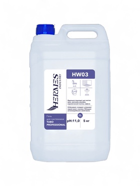 Гель для сантехники хлорный HERMES INDUSTRY: Professional HW03, 5 кг 10882279