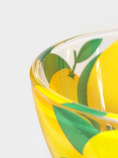 Набор салатников Декостек «Трио. Лимоны», 3 шт., 1700/900/300 мл, стекло, прозрачный, жёлтый