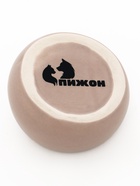 Миска для грызунов, 30 мл, 5.7×5.7×3.5 см, со скошенным краем, керамика, серая - Фото 9