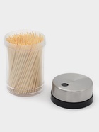 Зубочистки с металлической крышкой, набор 280 шт., бамбук - Фото 4