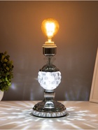 Основание для настольной лампы "Азалия" 1х40Вт Е27 220В серебро 25х25х40 см RISALUX - фото 42822564