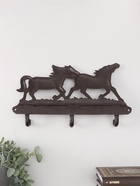 Настенные крючки декоративные «Двойка коней», чугун, 30×4×18 см - Фото 4