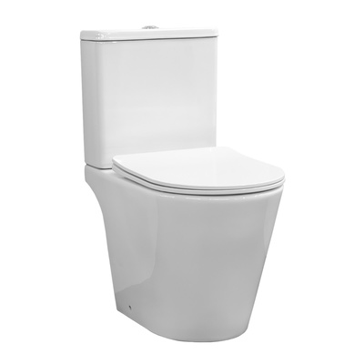 Унитаз-компакт Comforty CF41363C, безободковый, выпуск универсальный, 2-режимная арматура