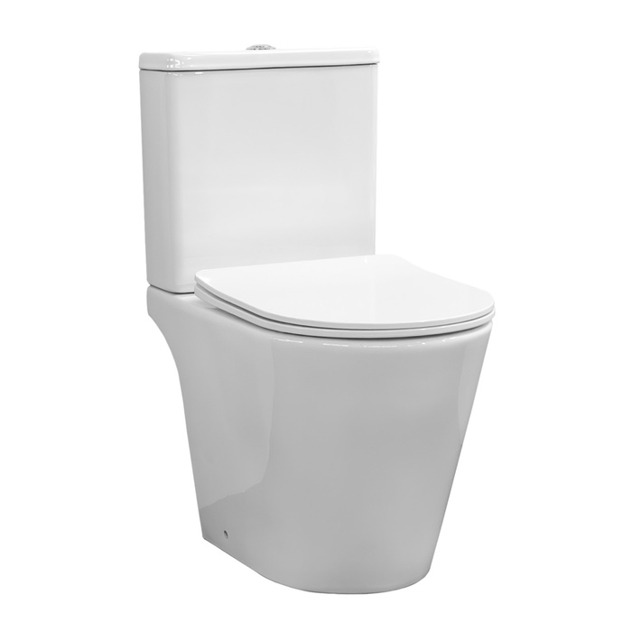 Унитаз-компакт Comforty CF41363C, безободковый, выпуск универсальный, 2-режимная арматура - Фото 1