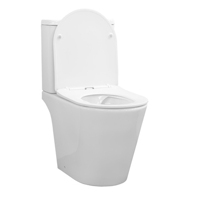 Унитаз-компакт Comforty CF41363C, безободковый, выпуск универсальный, 2-режимная арматура