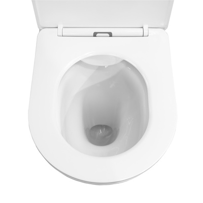 Унитаз-компакт Comforty CF41363C, безободковый, выпуск универсальный, 2-режимная арматура