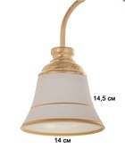 Люстра «Дэфия» 3хЕ27 40 Вт золото 57×57×40 см BayerLux - фото 42822592