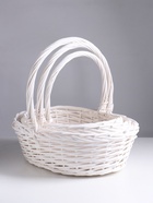 Набор корзин плетёных 3 шт., 44×33×14×40/38×28×12.5×35/32×23×11×30 см - Фото 2