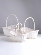 Набор корзин плетёных 3 шт., 44×32×13×38/38×27×15×11.5×33/32×22×13×10×28 см - Фото 1