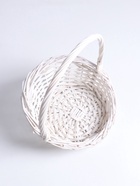 Корзина плетёная 25×25×5×13.5×30 см, ива, белая - Фото 10