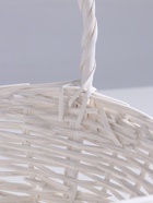 Корзина плетёная 27×23×12×9×28 см, ива, белая - Фото 3