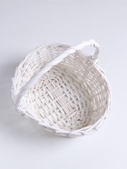 Корзина плетёная 27×23×12×9×28 см, ива, белая - Фото 4