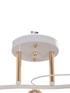 Люстра 2178/5 E27 40Вт бело-золото 70х28,5х22 см BayerLux 10884362