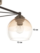 Люстра 6591206/2 E27 40Вт черный-бронза 48х20х23 см BayerLux 10884363